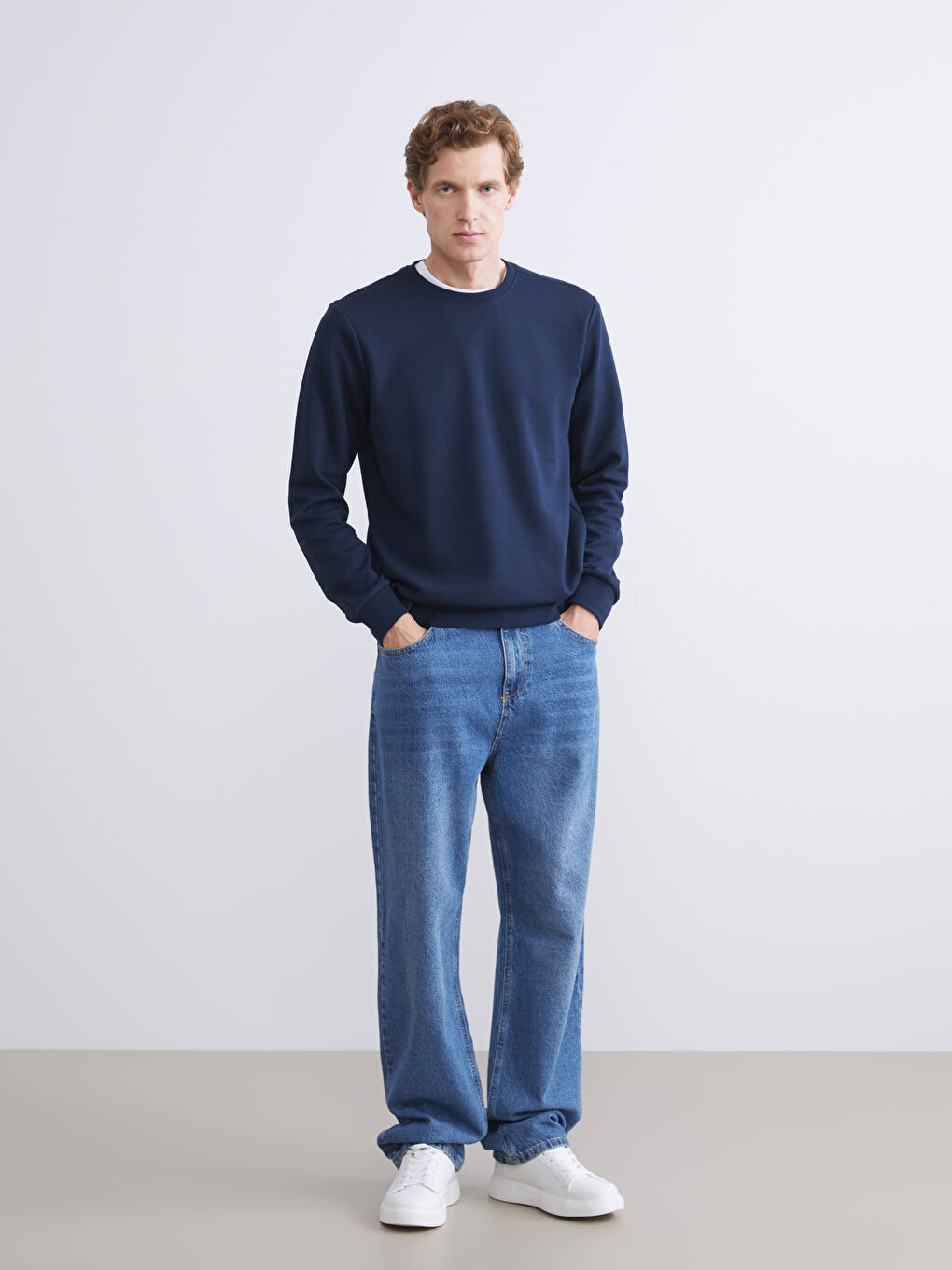 سويت شيرت ياقة دائرية للرجال-1