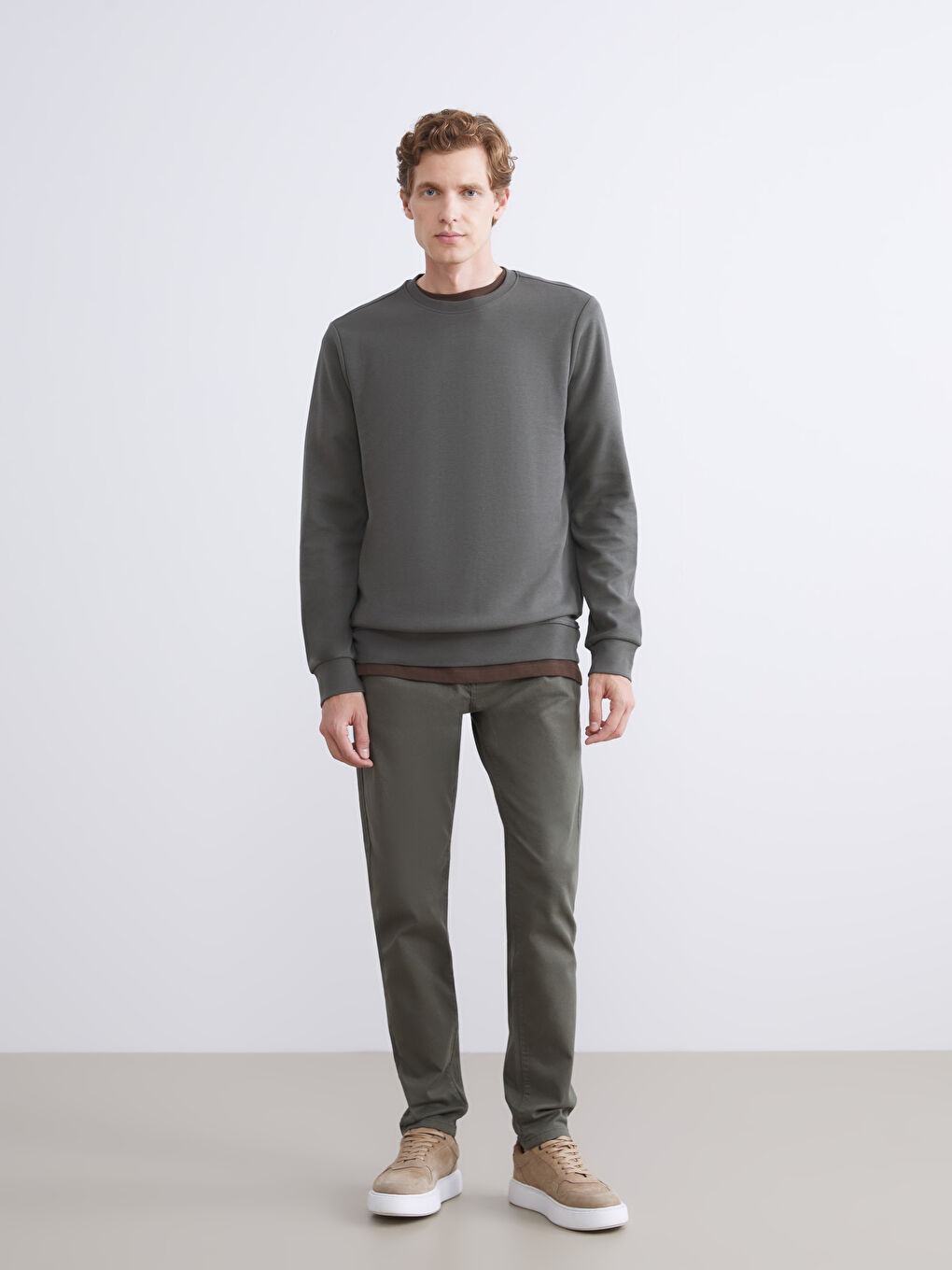 سويت شيرت ياقة دائرية للرجال-1