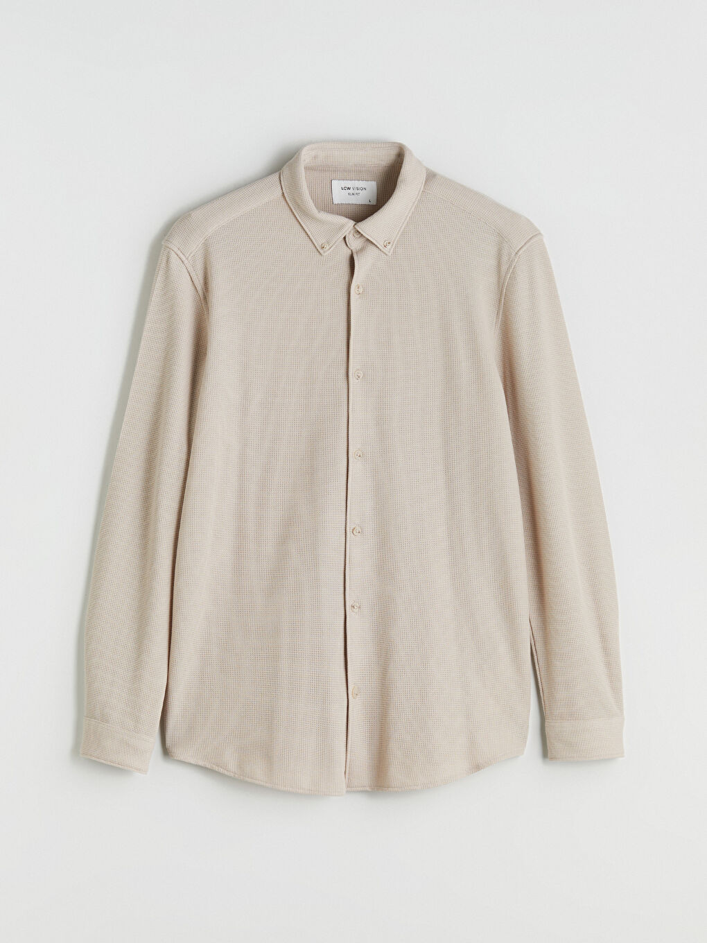 LCW Vision Slim Fit Long Sleeve Men's Textured Shirt -W54561Z8-SFF