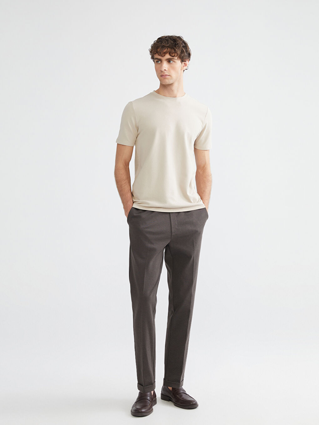 Crew Neck Plain Men's T-Shirt-1