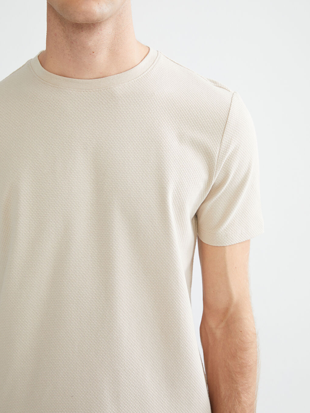 Crew Neck Plain Men's T-Shirt-2