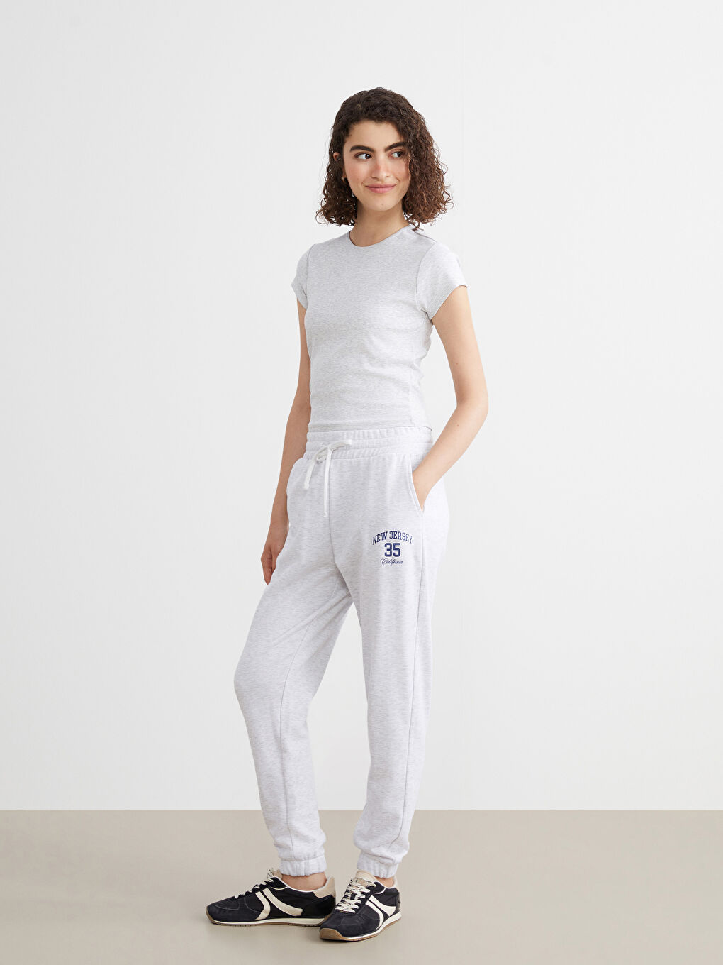 XSIDE Elastic Waist Los Angeles Printed Women's Jogger Sweatpants -W54573Z8-CY9