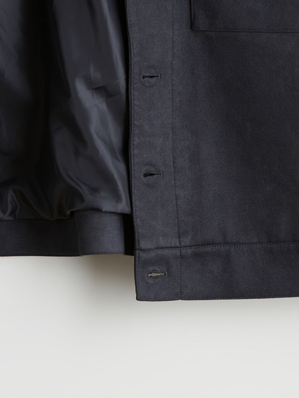 معطف رجال بياقة بلي كول بقماش جلد سويد عادي-6