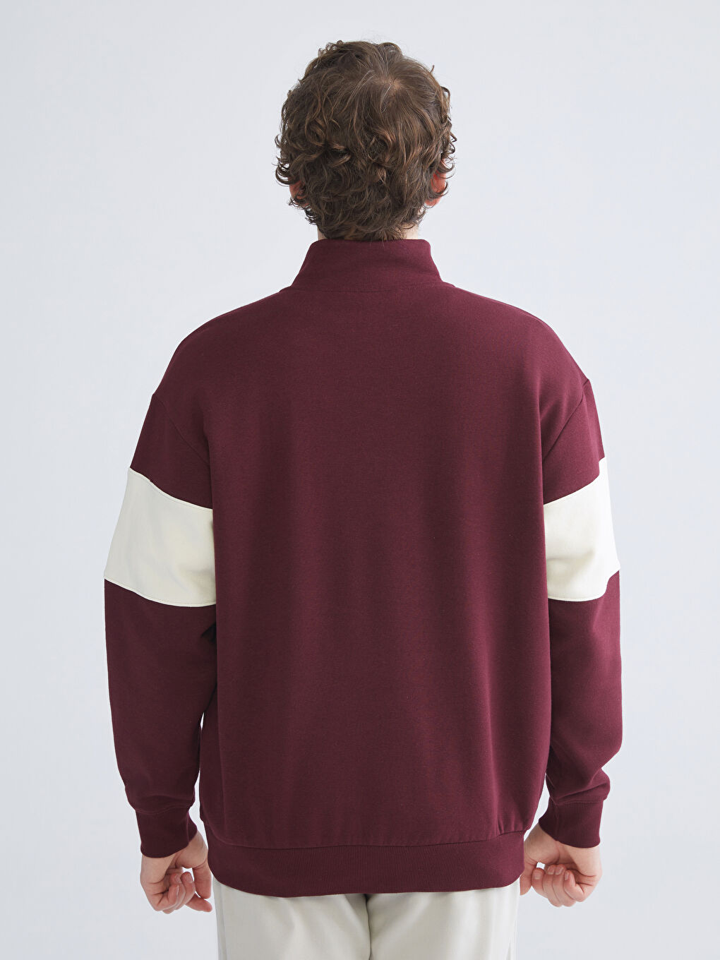XSIDE Funnel Neck Printed Men's Sweatshirt -W54578Z8-ZAL