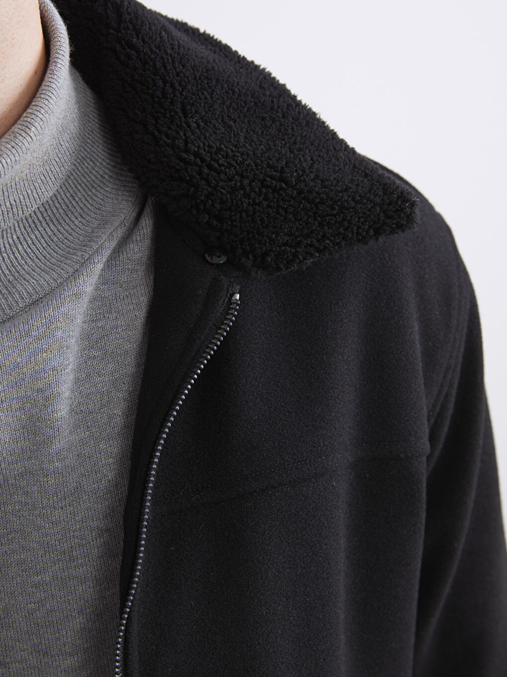 Standard Fit Collared Neck Men's Cachet Coat-3