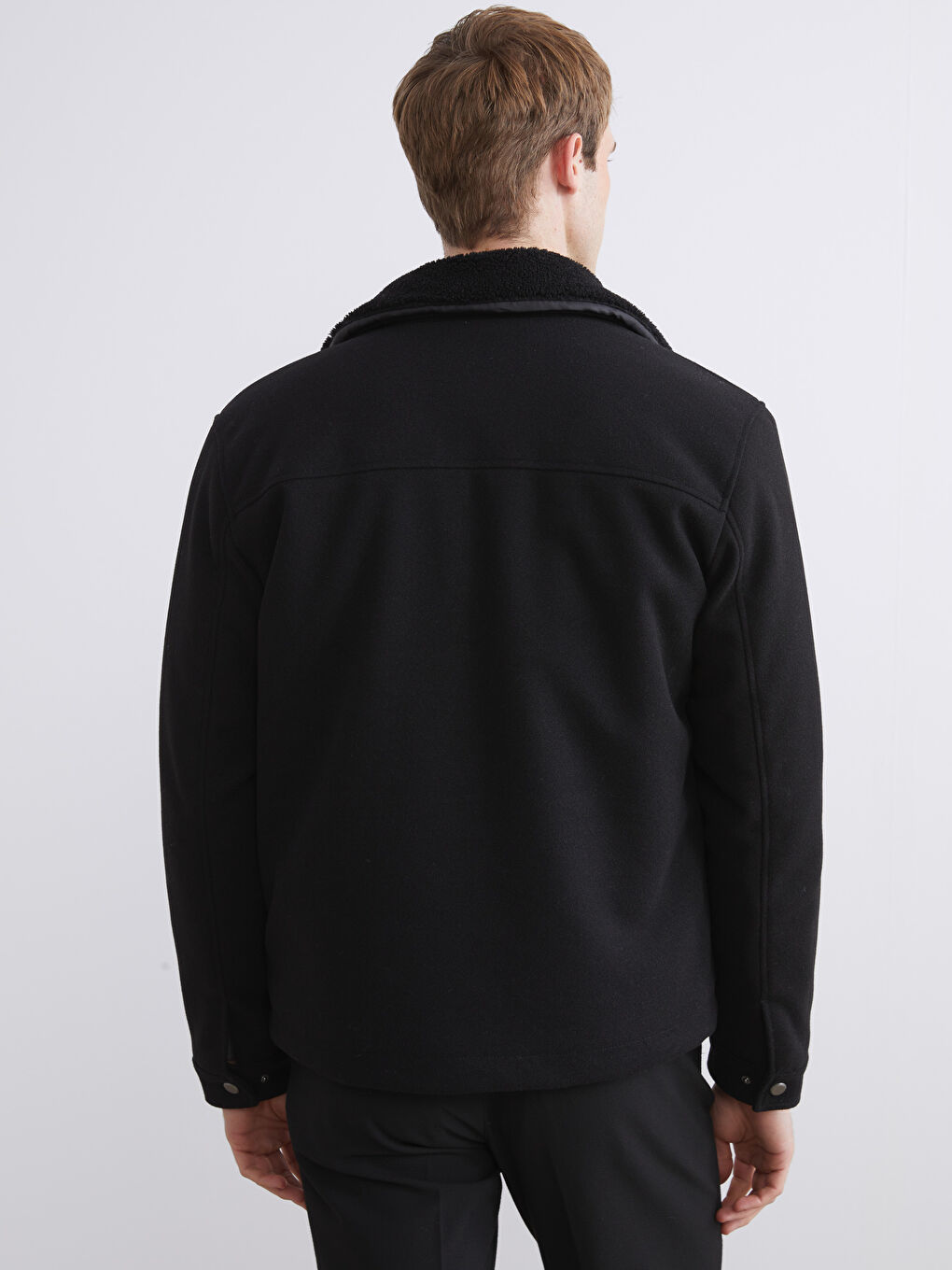 Standard Fit Collared Neck Men's Cachet Coat-5