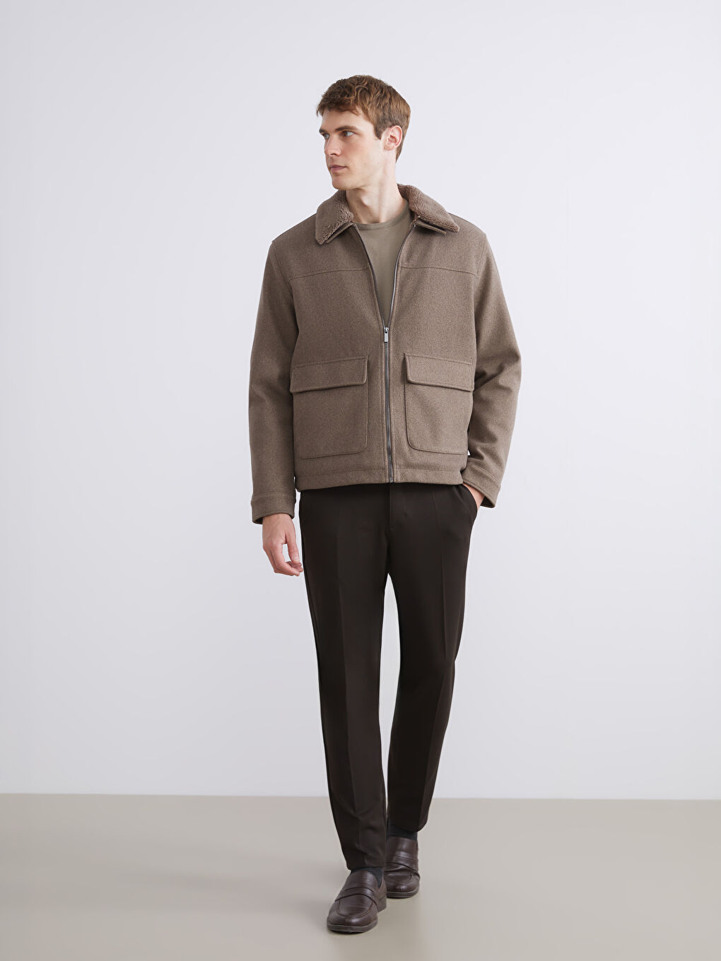 Man BEIGE Coat-1