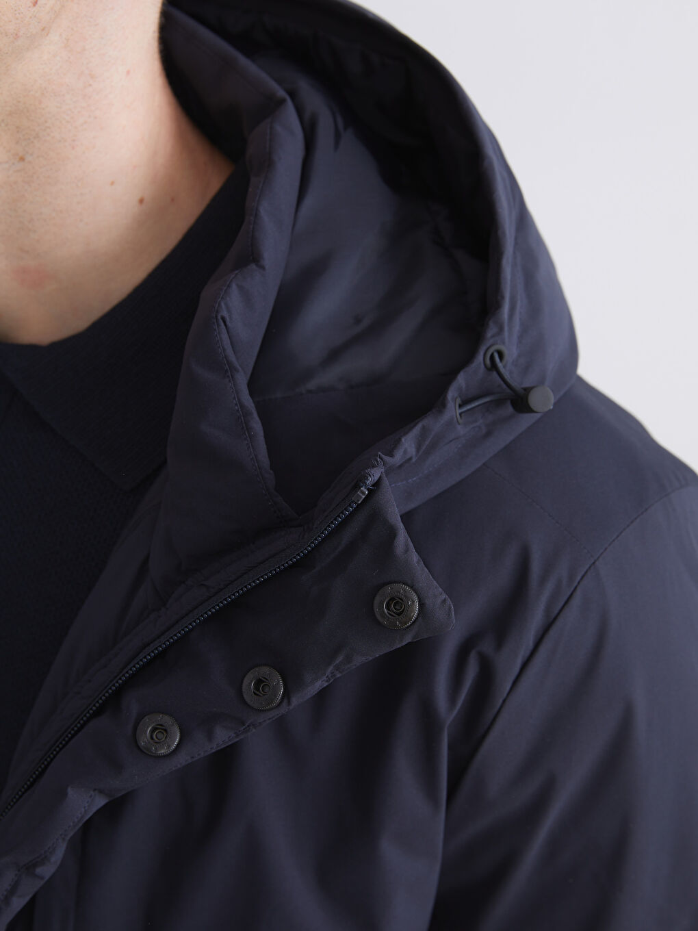Standard Fit Hooded Men's Coat-2