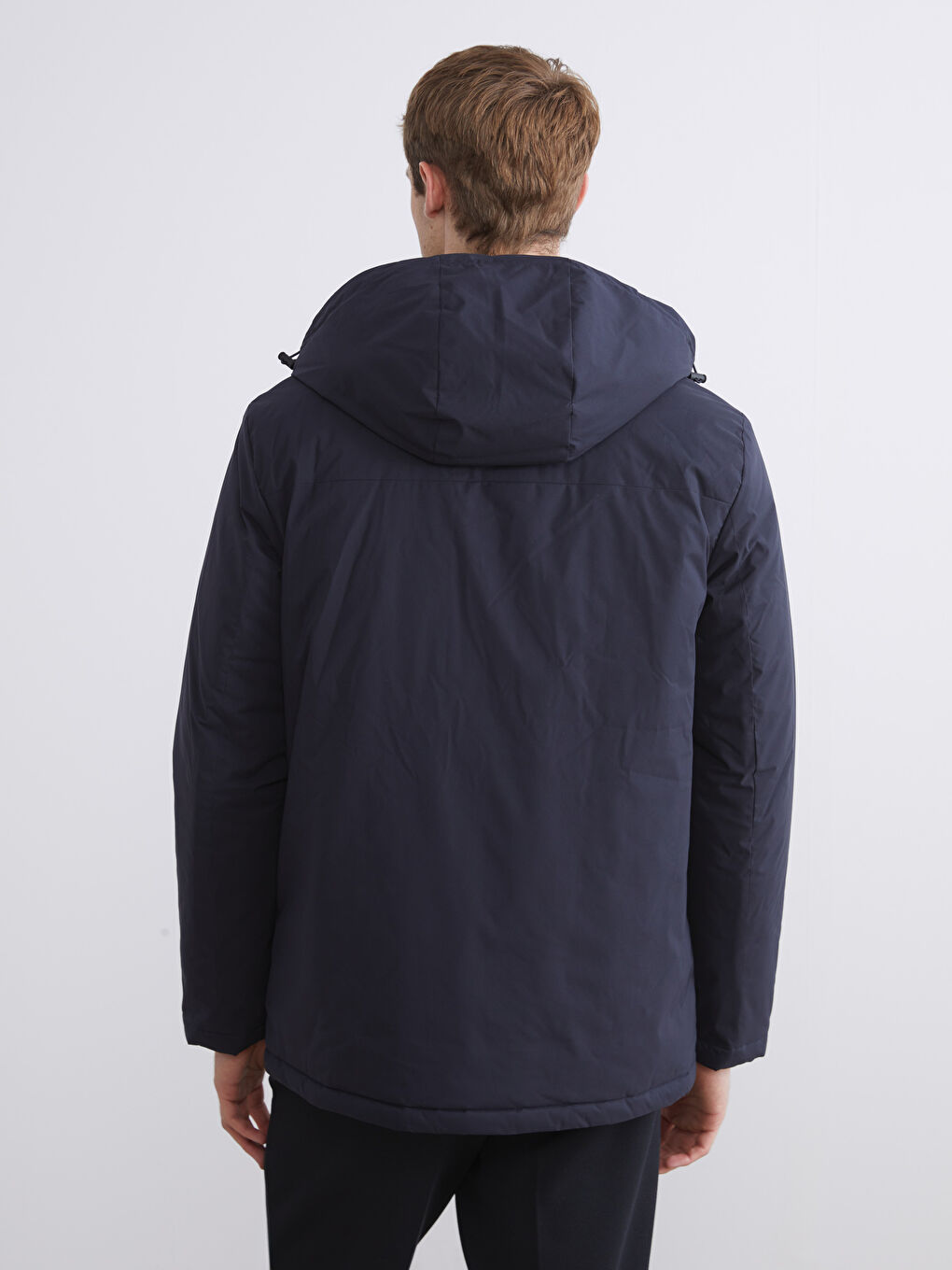 Standard Fit Hooded Men's Coat-4