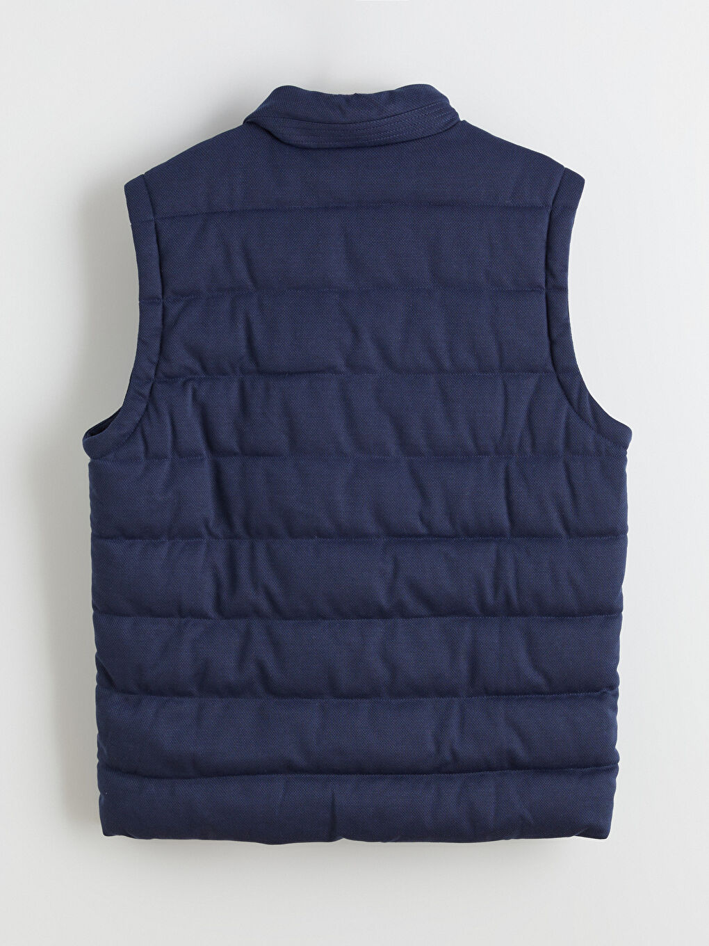 Mavi Slim Fit Dik Yaka Erkek Şişme Yelek-6