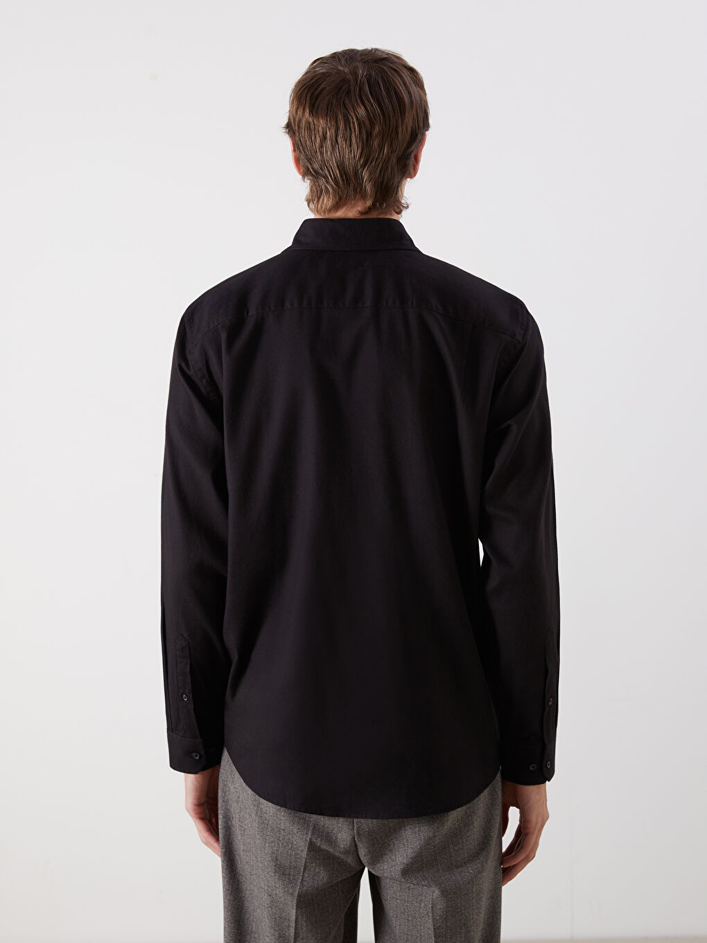 Regular Fit Long Sleeve Men's Shirt-3