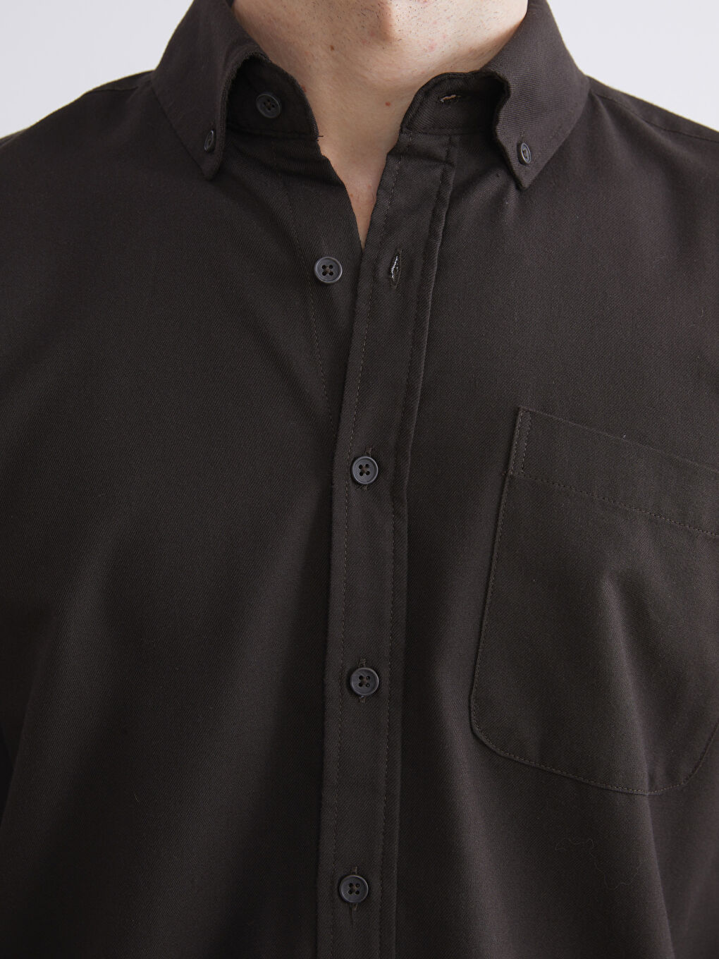 قميص رجال كم طويل سليم فيت غبردين-2