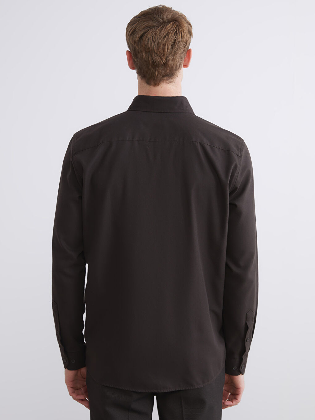 قميص رجال كم طويل سليم فيت غبردين-3