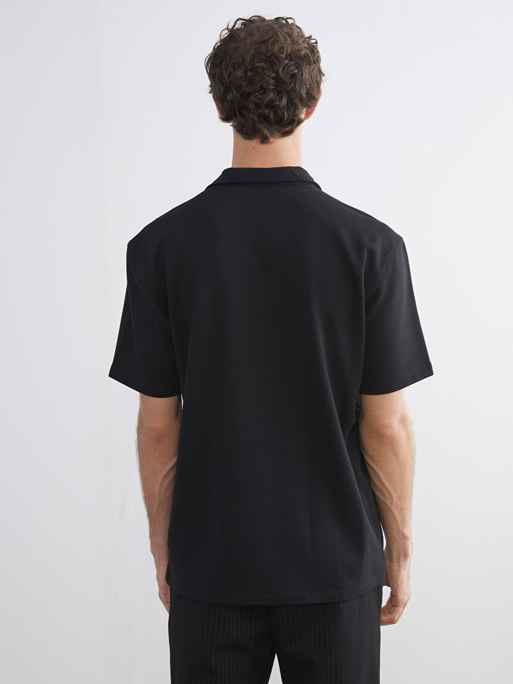 Regular Fit Ribbed Men's Shirt-6