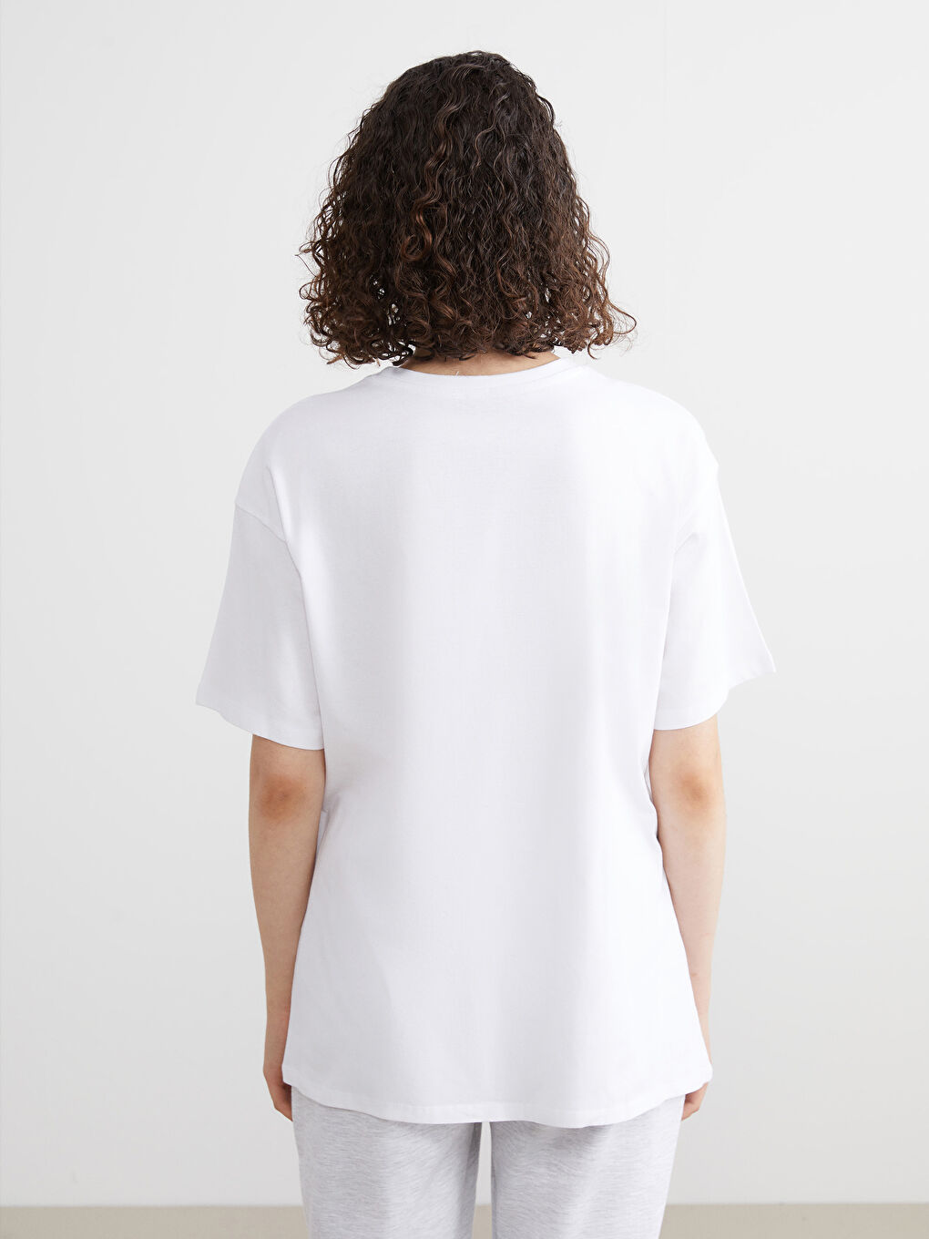 Crew Neck New York Printed Women's T-Shirt-3