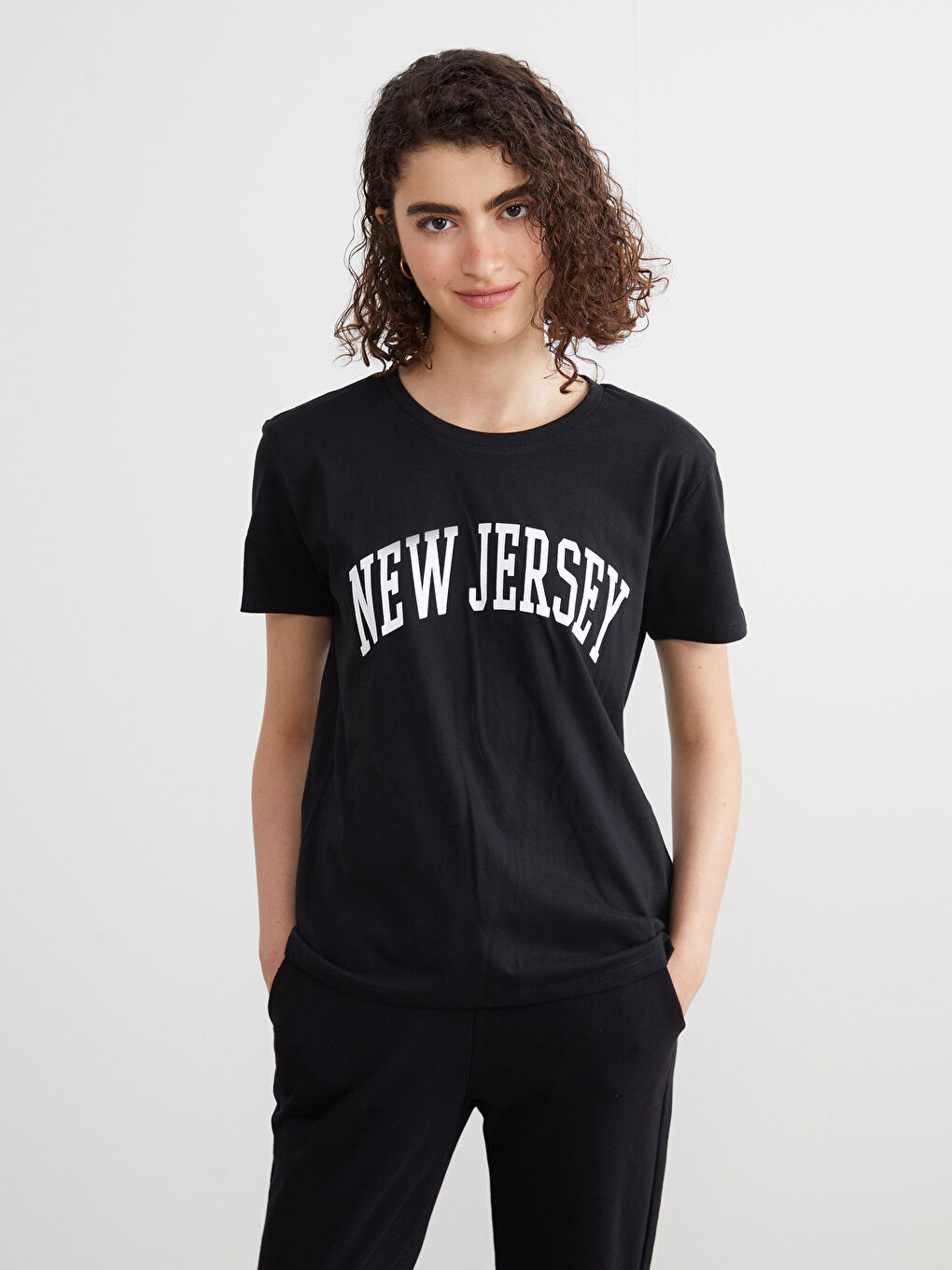 XSIDE Crew Neck New Jersey Printed Women's T-Shirt -W54614Z8-CVL