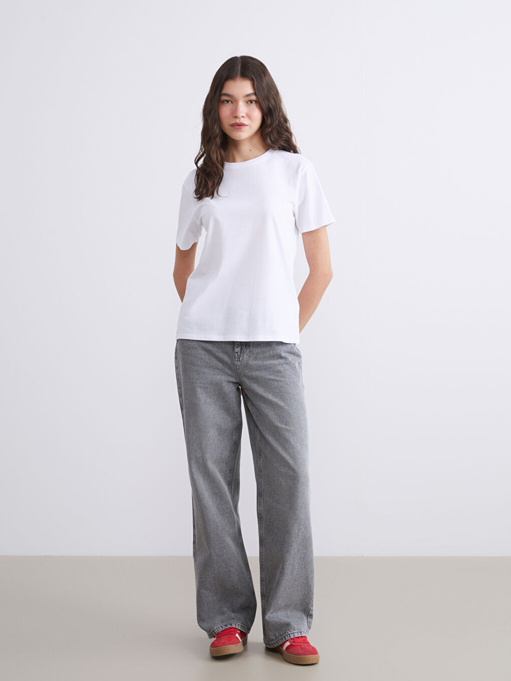 Crew Neck Women's T-Shirt-1