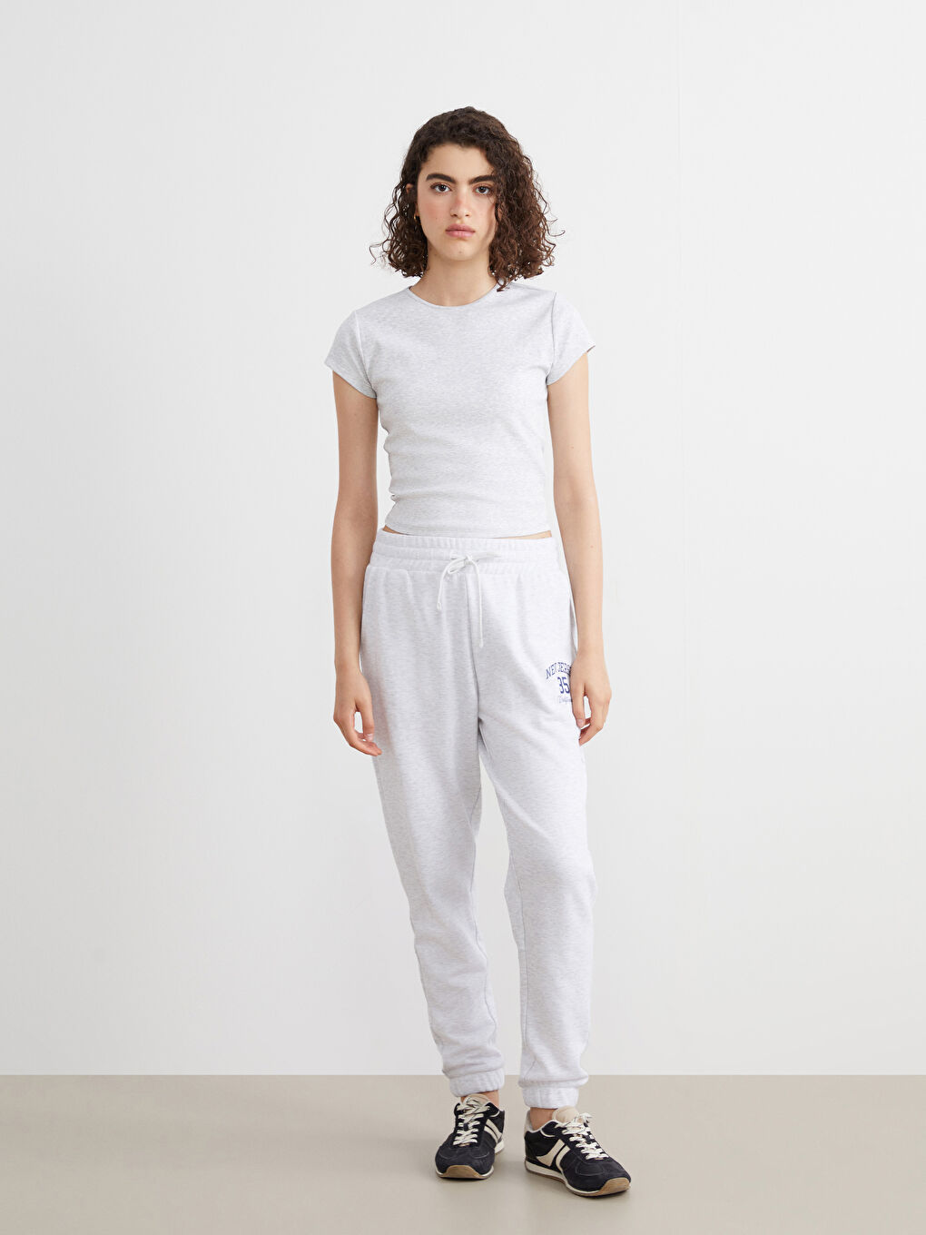 XSIDE Crew Neck Plain Women's T-Shirt -W54617Z8-CY9