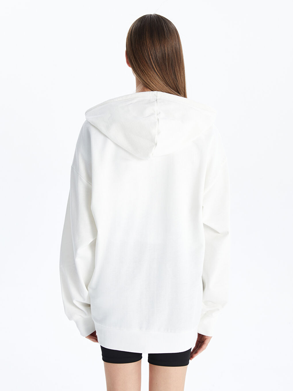 XSIDE Embroidered Oversize Women's Thick Zippered Sweatshirt -W54620Z8-R9J