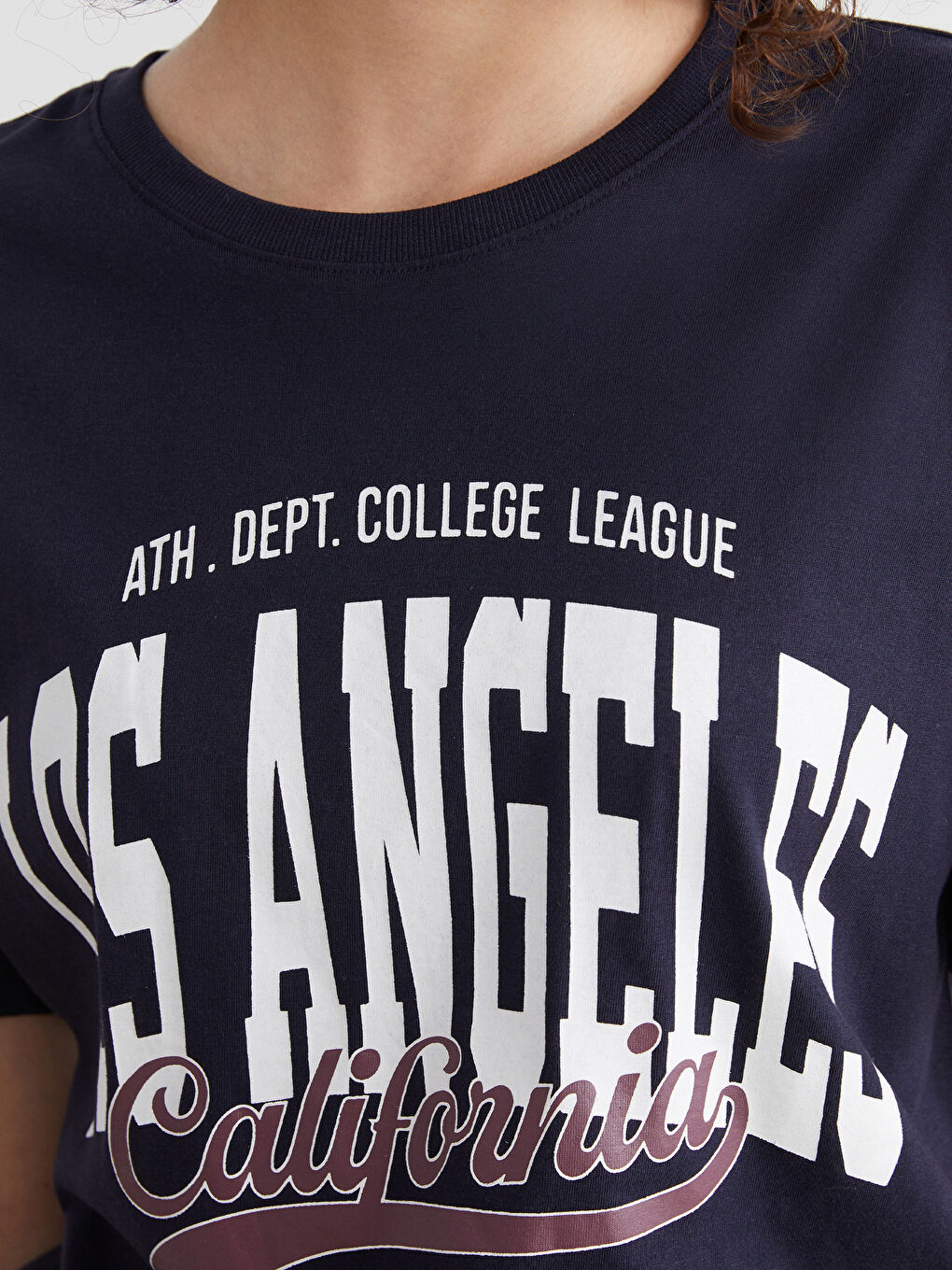 Crew Neck Los Angeles Printed Women's T-Shirt-2