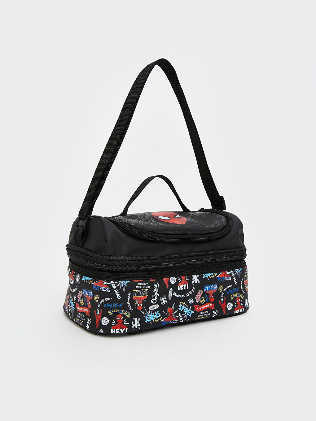 Karışık Spiderman Baskılı Erkek Çocuk Termal Omuz Çantası