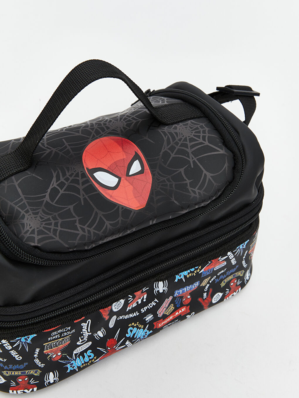 Karışık Spiderman Baskılı Erkek Çocuk Termal Omuz Çantası-1