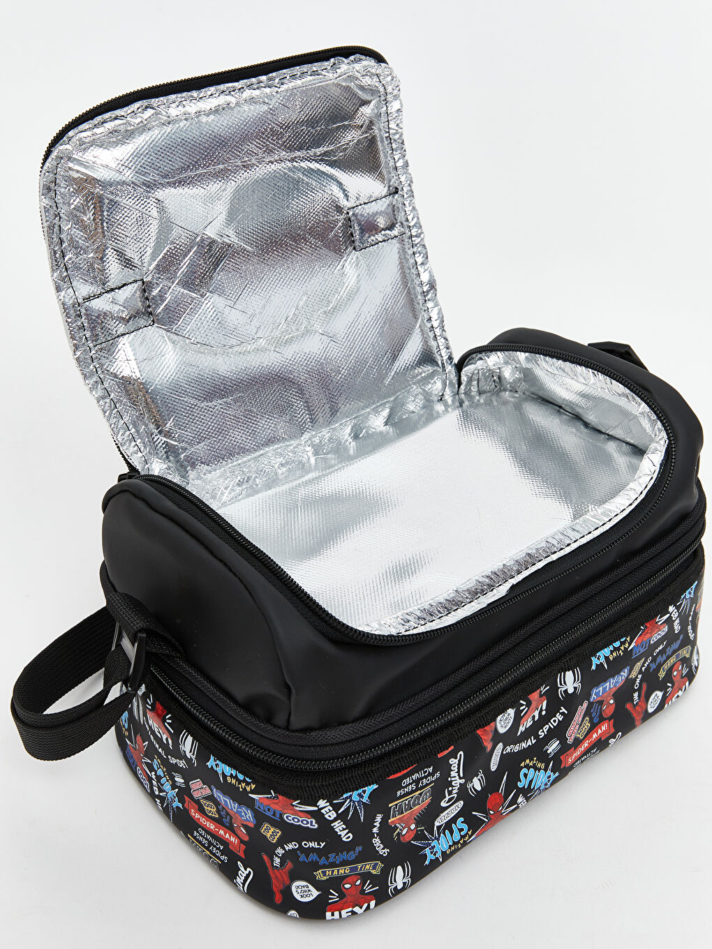 Karışık Spiderman Baskılı Erkek Çocuk Termal Omuz Çantası-2