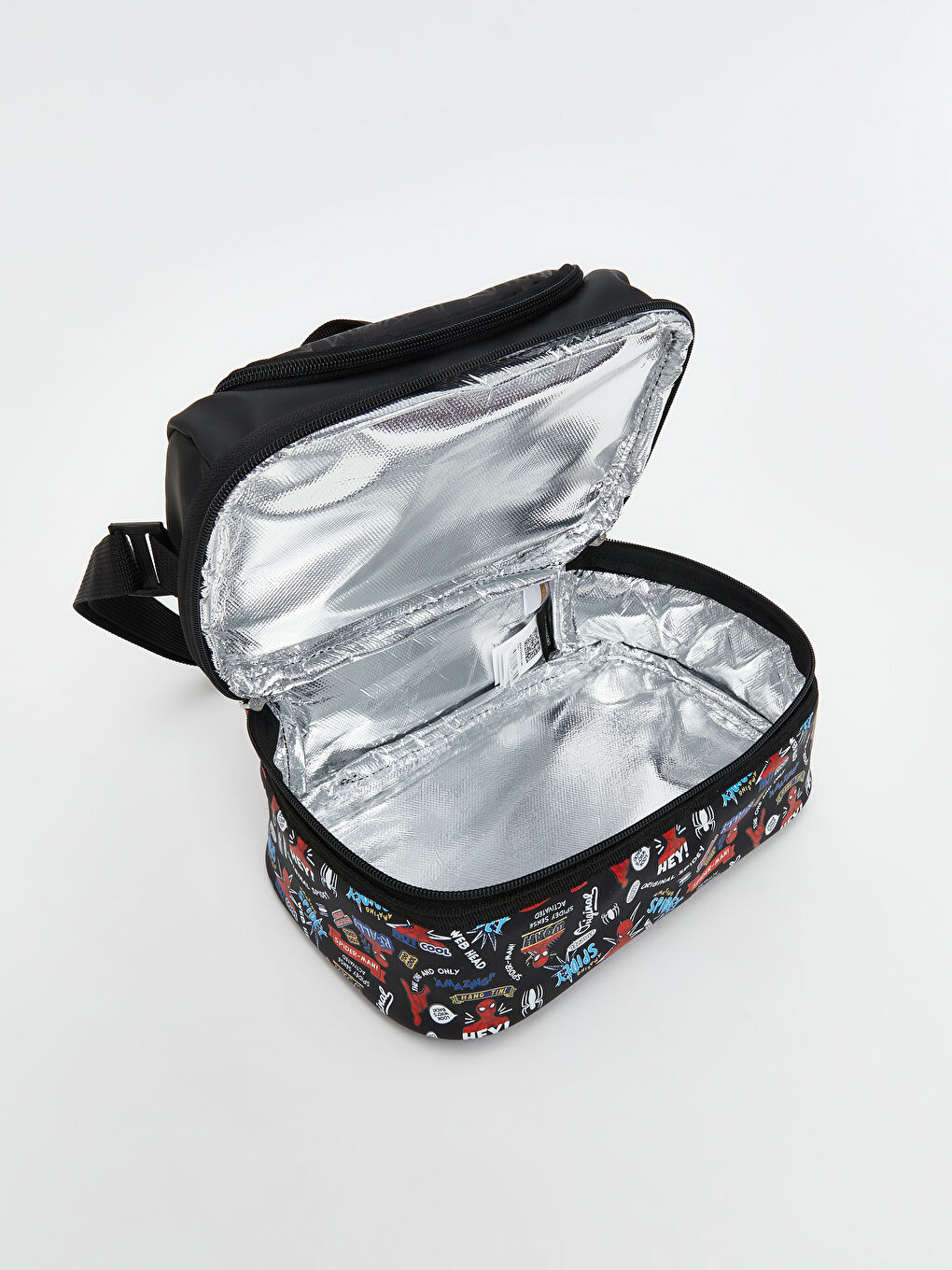 Karışık Spiderman Baskılı Erkek Çocuk Termal Omuz Çantası-3