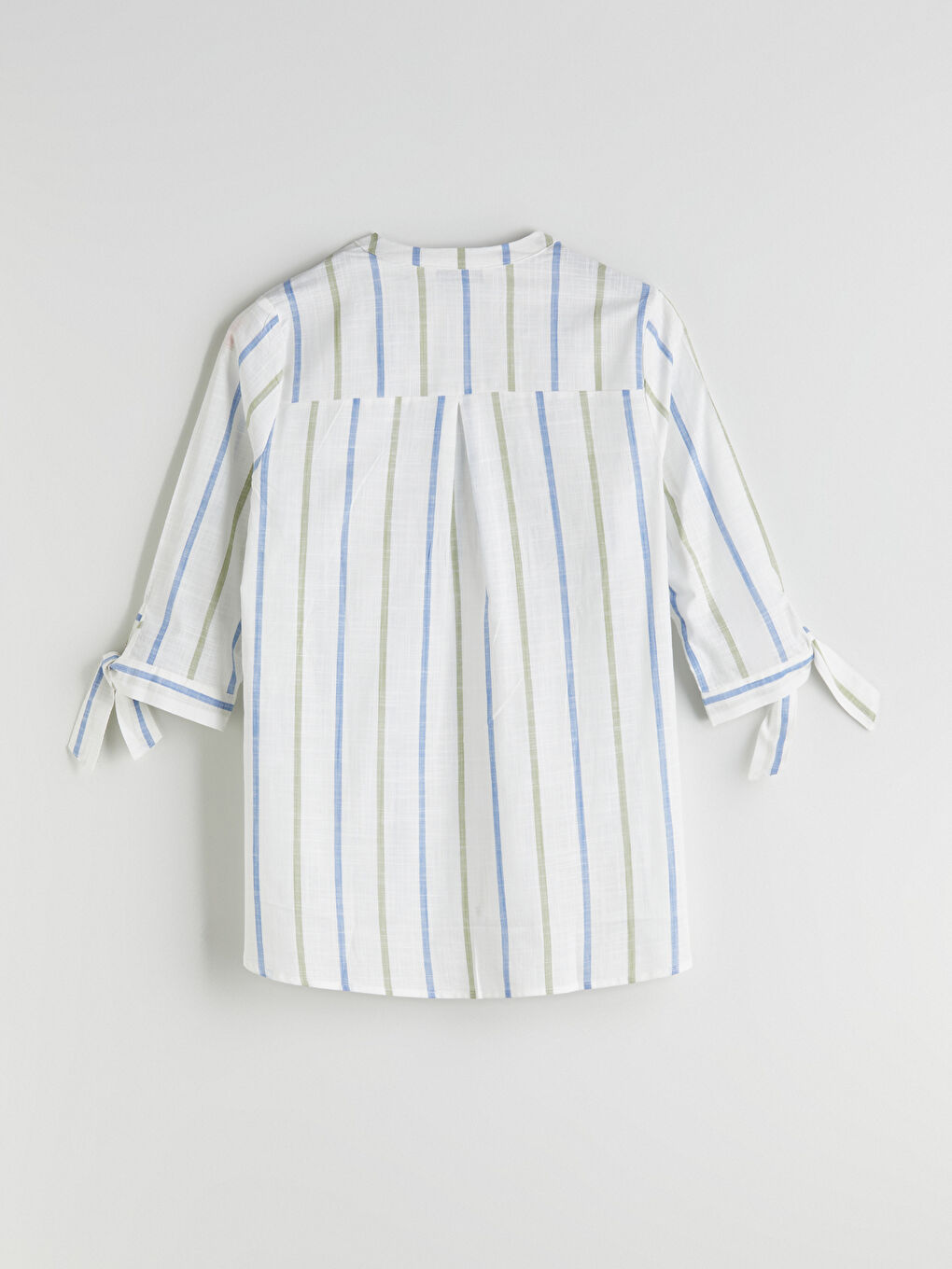 LCW Grace Notch Neck Striped Blouse -W54636Z8-P8J