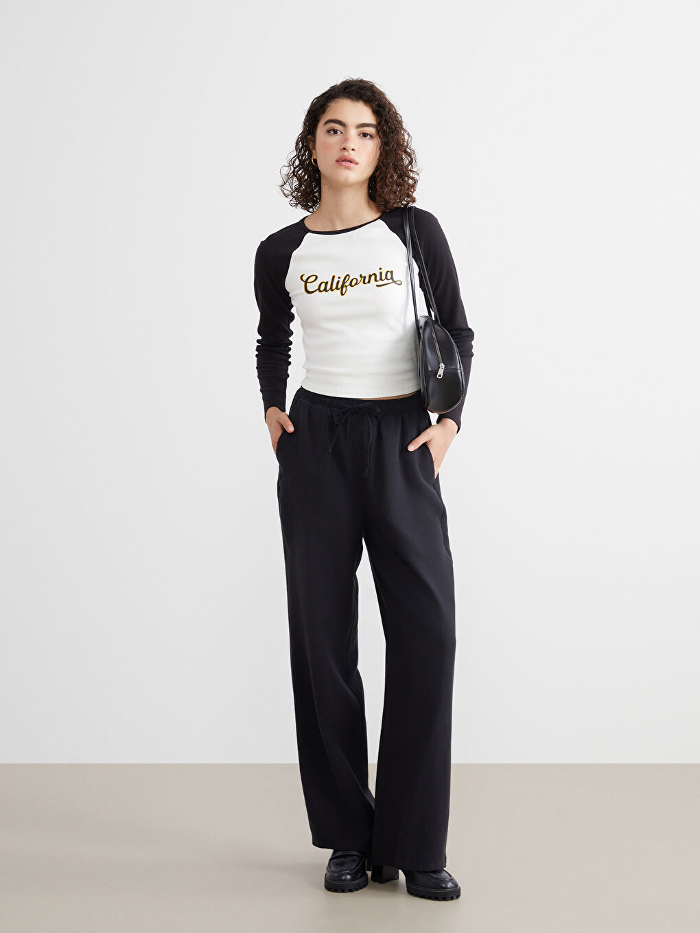 XSIDE Crew Neck California Printed Crop -W54637Z8-R9J