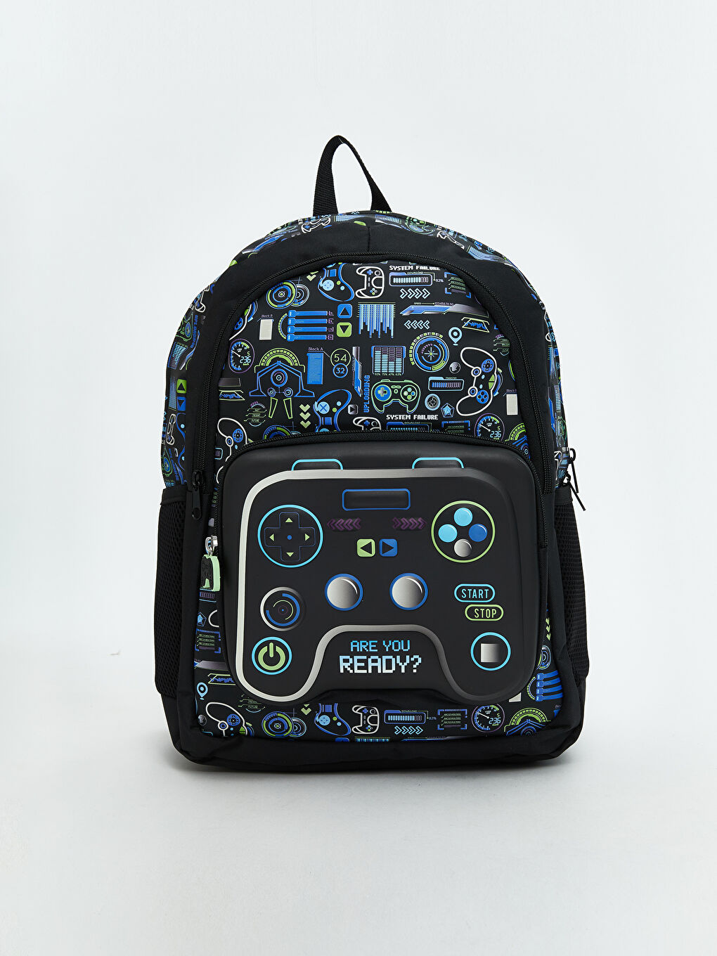 Oyun Konsolu Baskılı Erkek Çocuk Okul Çantası