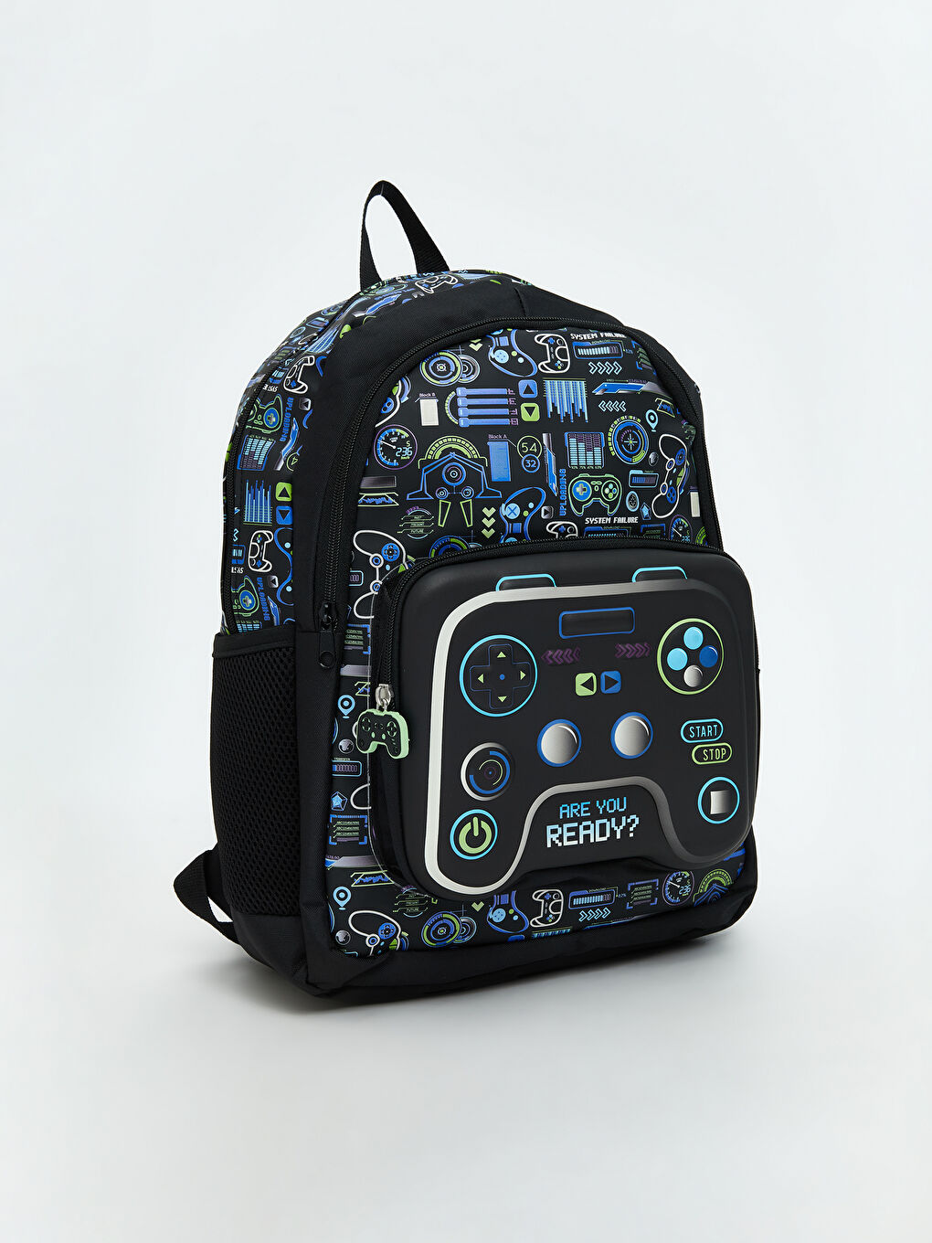 Oyun Konsolu Baskılı Erkek Çocuk Okul Çantası-1