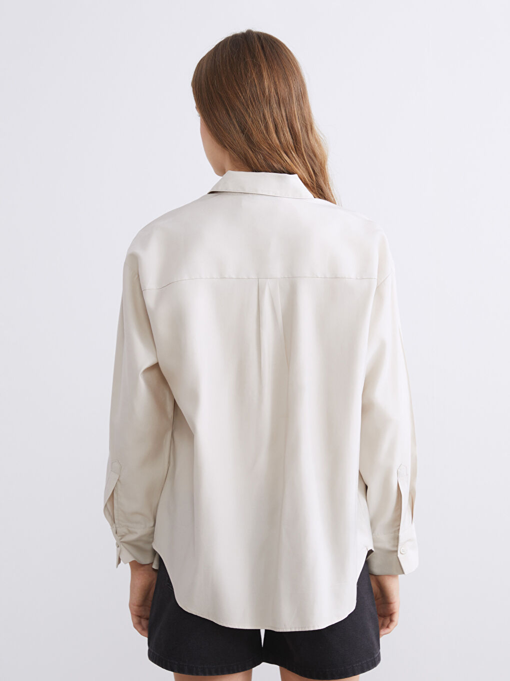 XSIDE Modal Blend Oversize Women's Shirt -W54672Z8-CR8