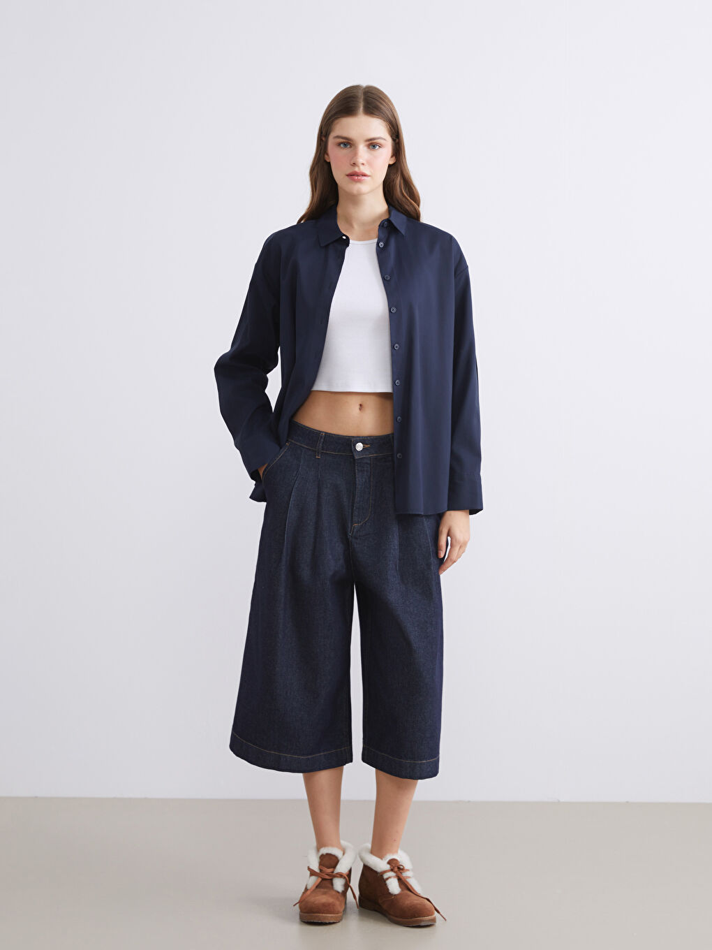 XSIDE Modal Blend Oversize Women's Shirt -W54672Z8-CTT