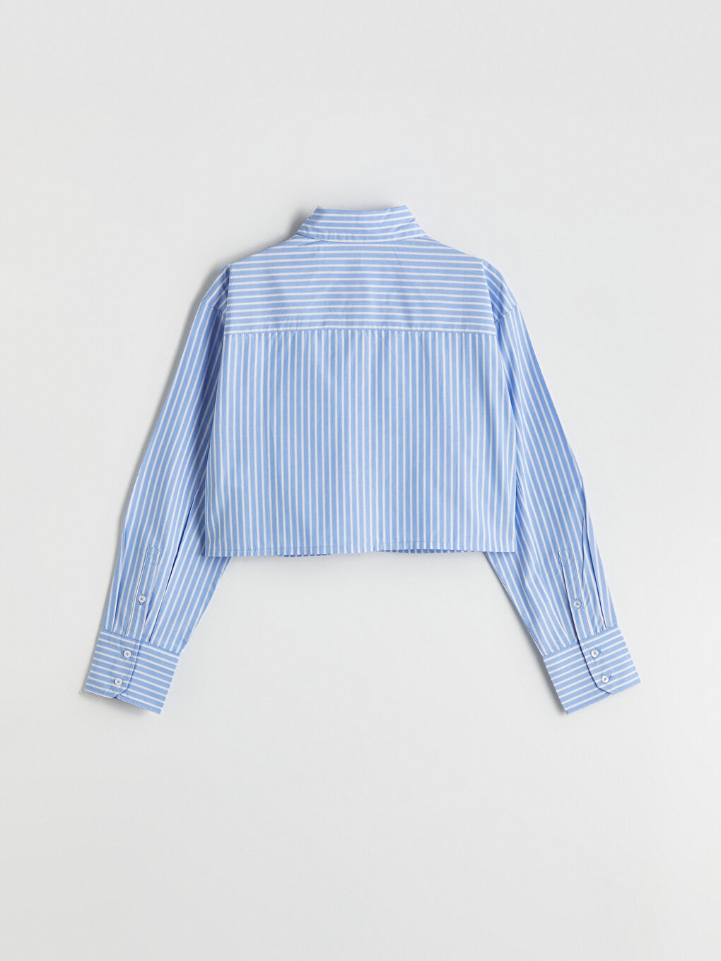 XSIDE Striped Poplin Crop Women's Shirt -W54674Z8-LEN