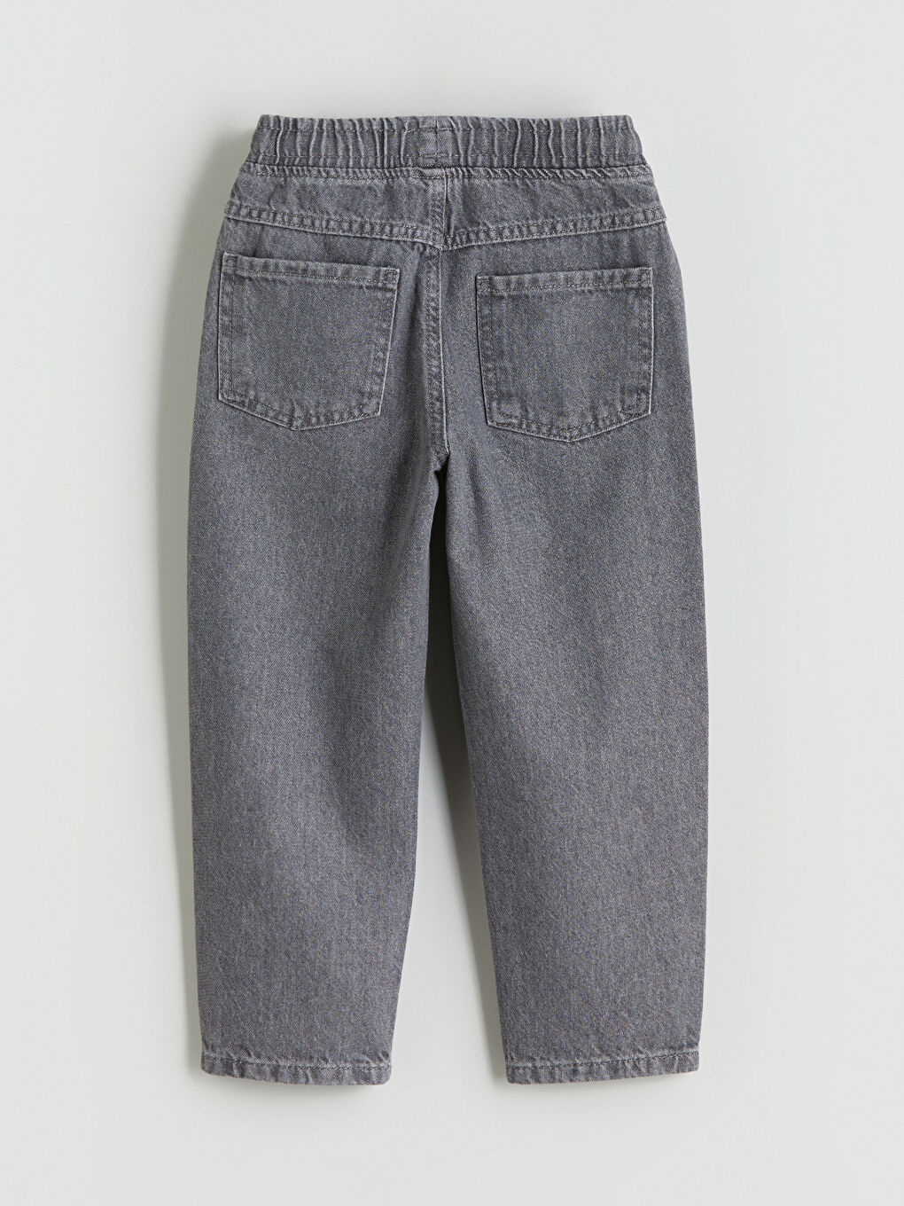 Gri Beli Lastikli Erkek Çocuk Jean Pantolon-2