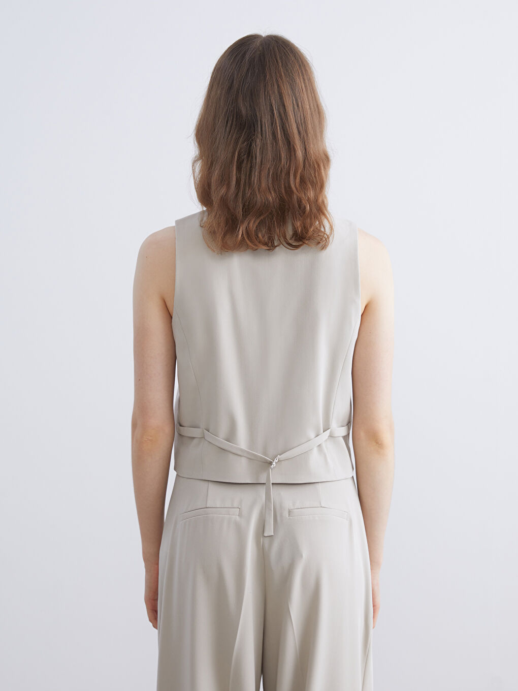 V Neck Women's Classic Waistcoat-3