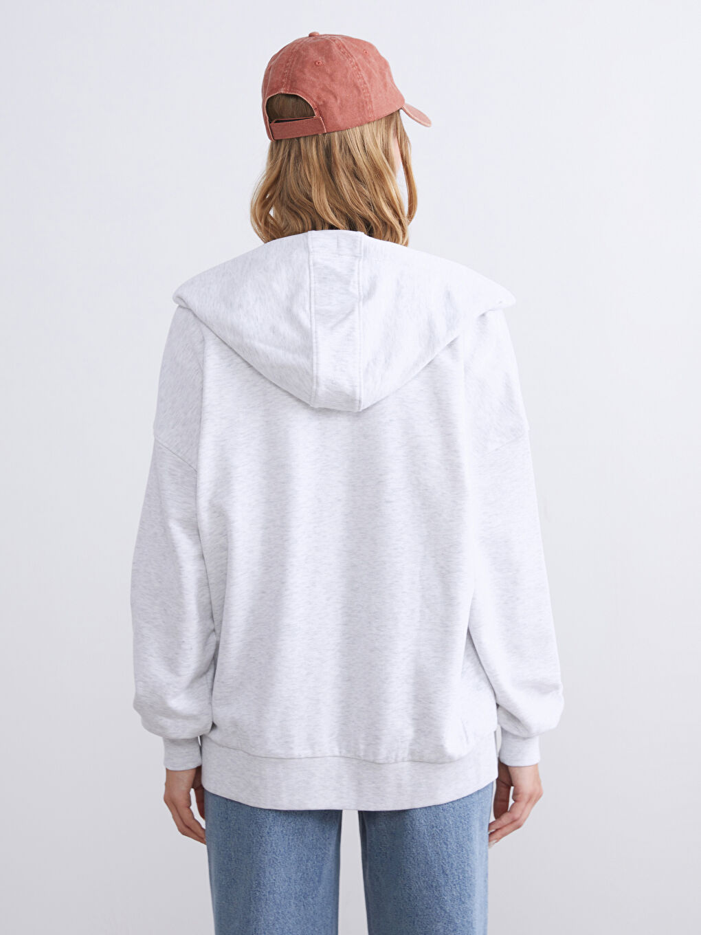 XSIDE Hooded Women's Thick Zip-Up Sweatshirt -W54686Z8-CY9