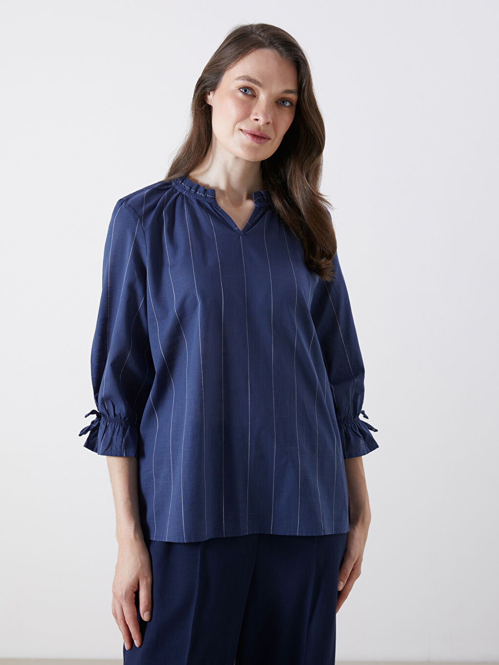LCW Grace Woman INDIGO Blouse -W54688Z8-LGB