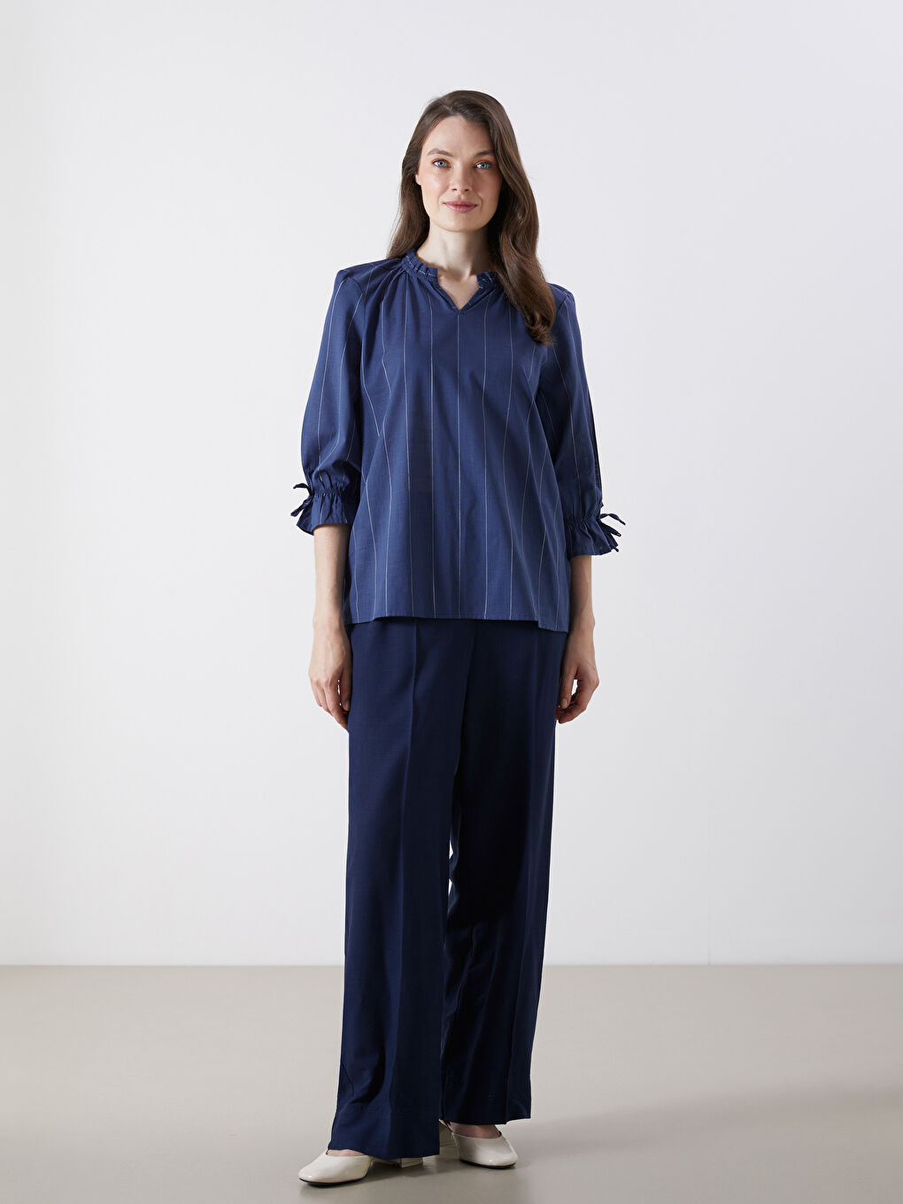 LCW Grace Woman INDIGO Blouse -W54688Z8-LGB