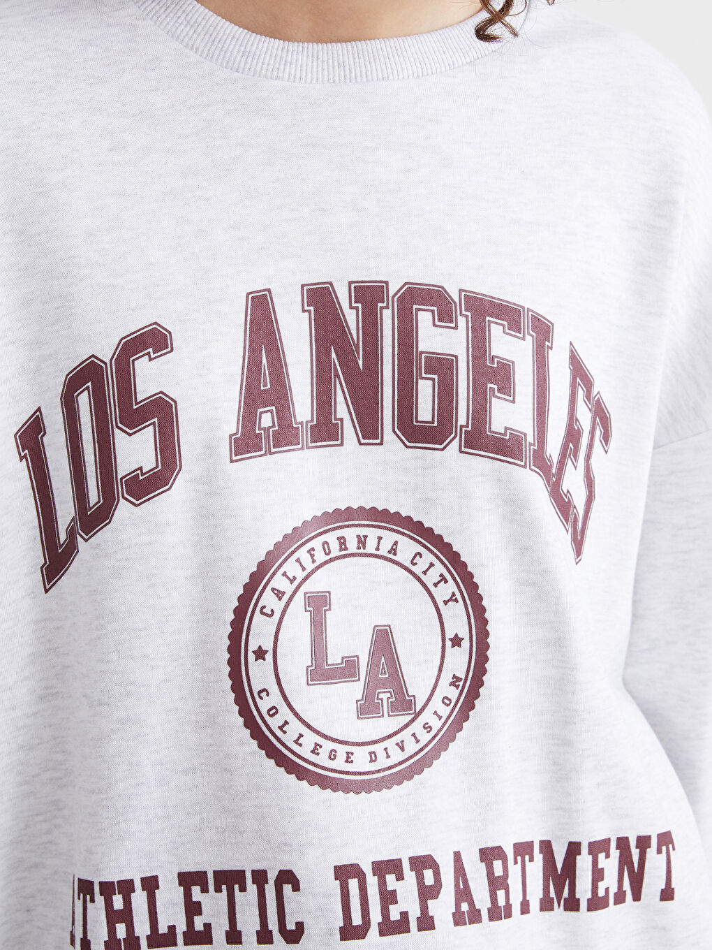 XSIDE Los Angeles Štampana Prevelika Ženska Dukserica -W54698Z8-CY9