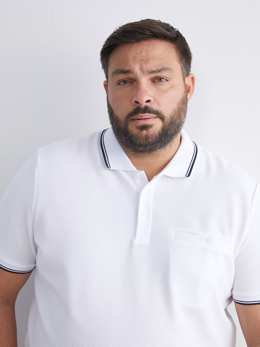 Polo Neck Short Sleeve Jersey Men's T-Shirt-9