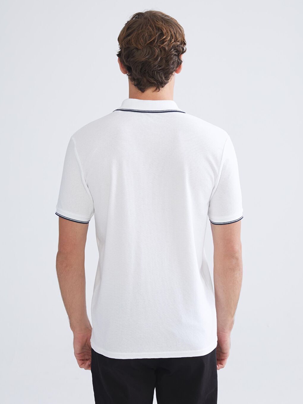 Polo Neck Short Sleeve Jersey Men's T-Shirt-7