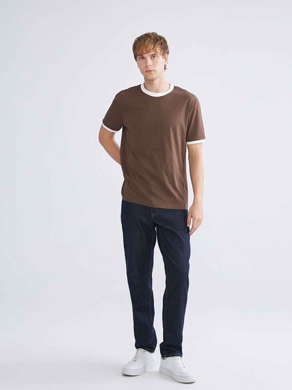 Standard Fit Twill Men's Trousers