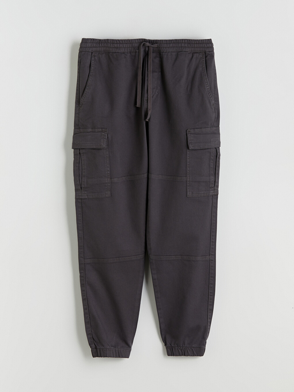 Antrasit Standart Kalıp Gabardin Erkek Pantolon-4
