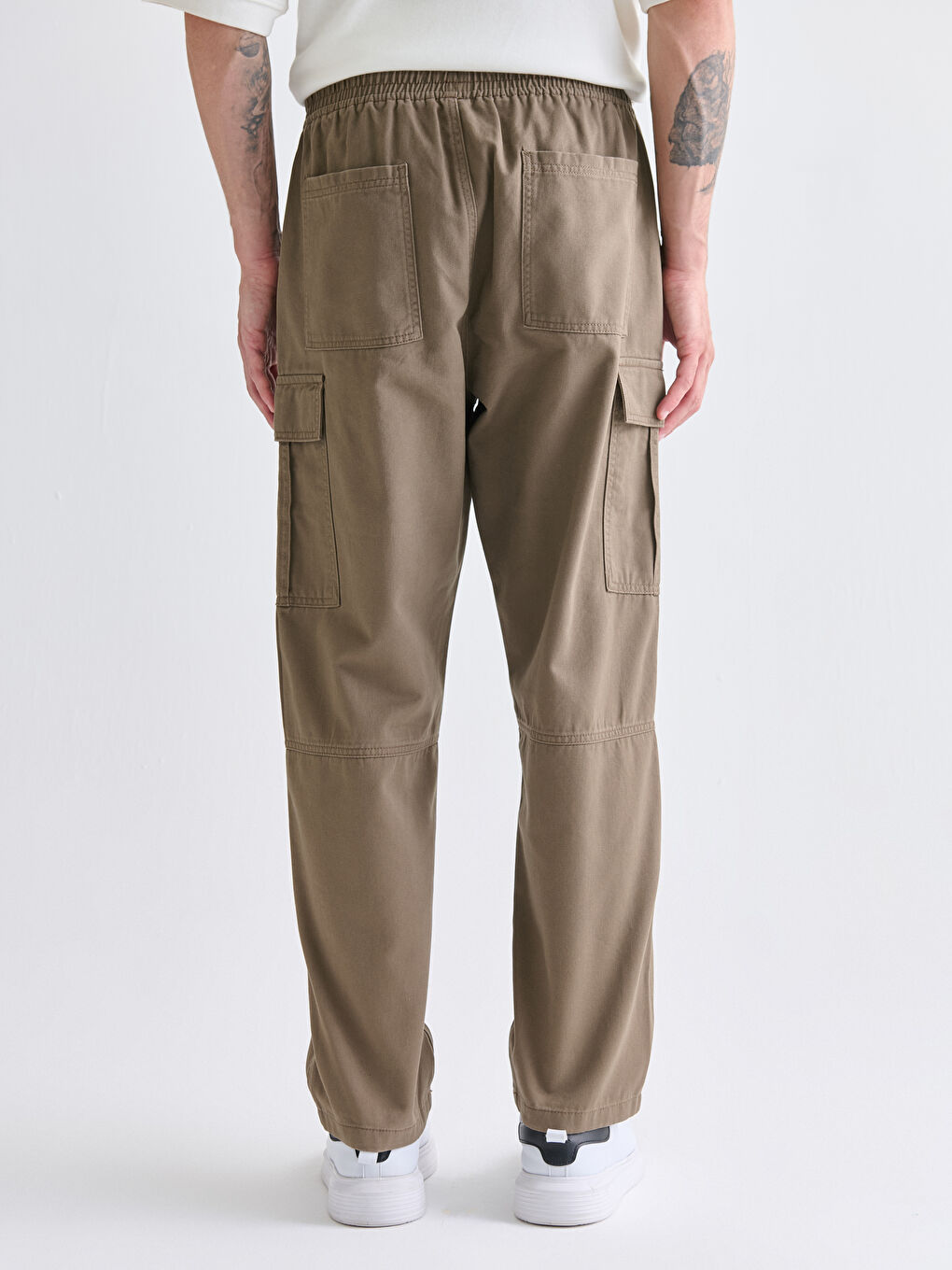 Relaxed Fit Men's Cargo Trousers-3