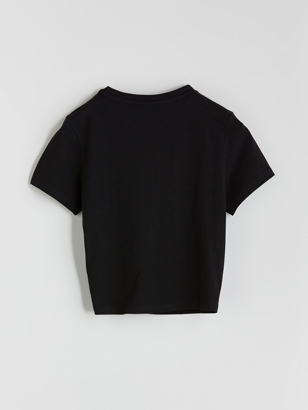 Кроп-топ з принтом і круглим вирізом для жінок-5