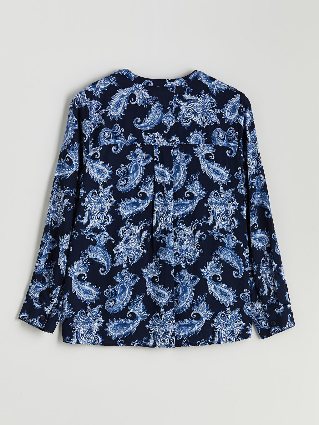 LCW Grace Notch Neck Patterned Blouse -W54713Z8-LSJ