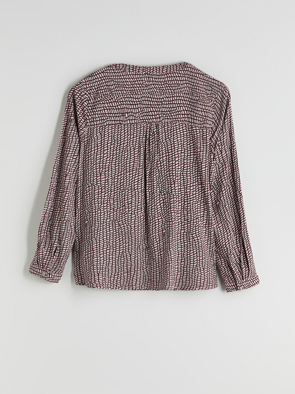 LCW Grace Notch Neck Patterned Blouse -W54716Z8-LTF