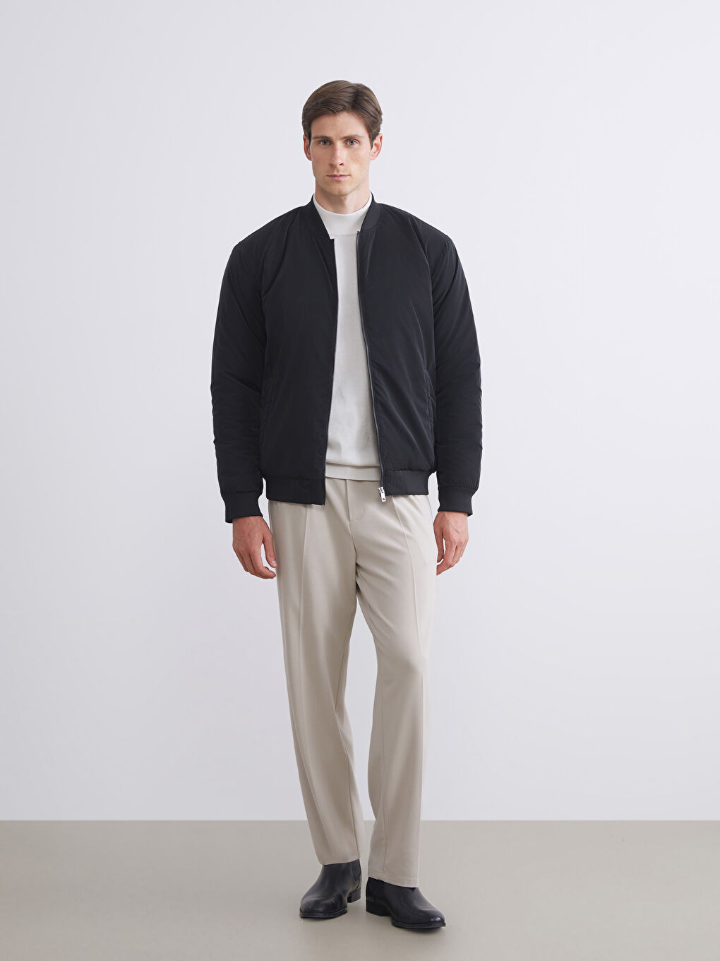 Standard Fit College Collar Men's Coat-1